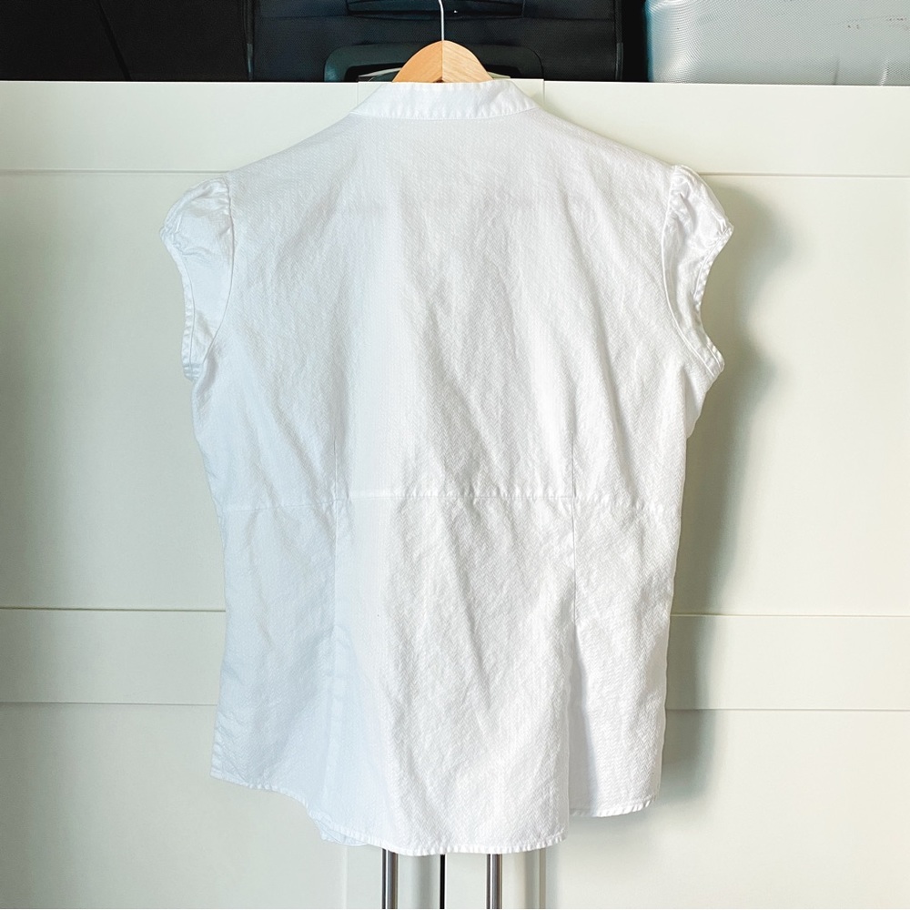 T.M. Lewin Short Sleeved Button Down Dress Shirt - Picture 3 of 4
